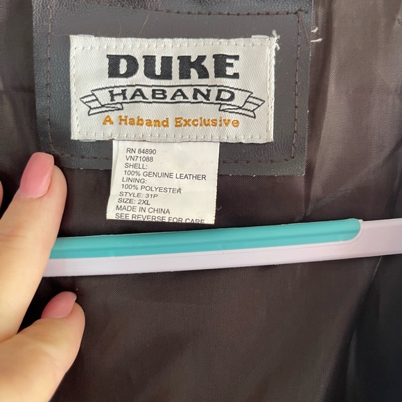 DUKE HAVAND deep brown leather vest - Picture 6 of 6